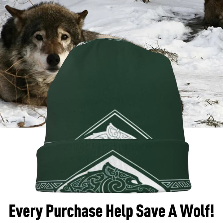 WorldNorse Double Wolves Norse Beanie - image 13