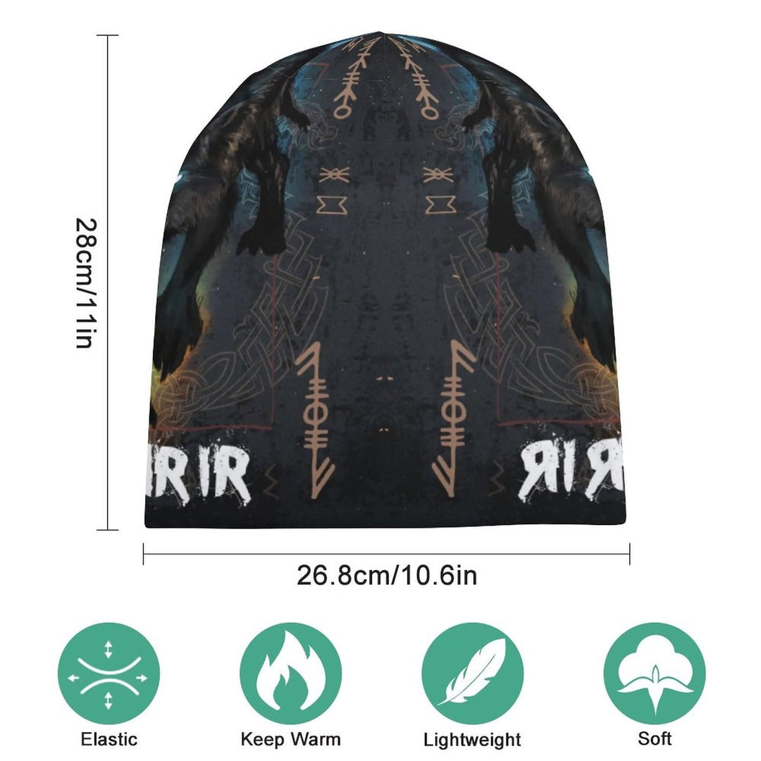 WorldNorse Fenrir With Viking Runes Beanie - image 2