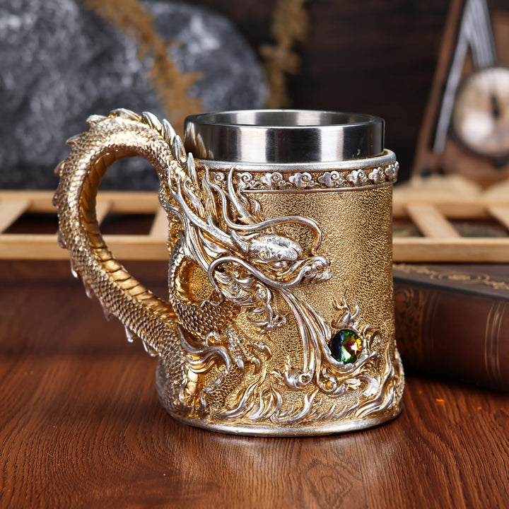 WorldNorse Flaming Dragon Mug