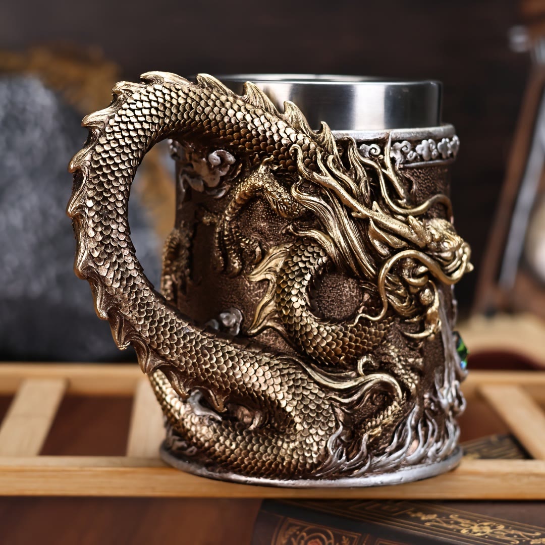 WorldNorse Flaming Dragon Mug