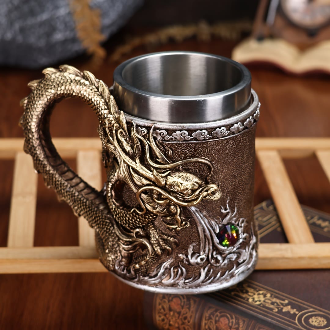 WorldNorse Flaming Dragon Mug