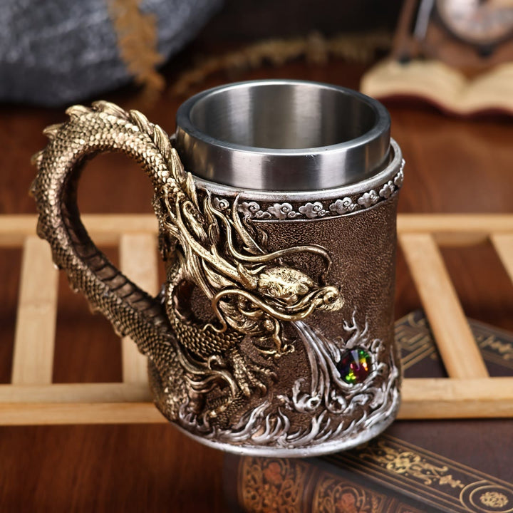 WorldNorse Flaming Dragon Mug