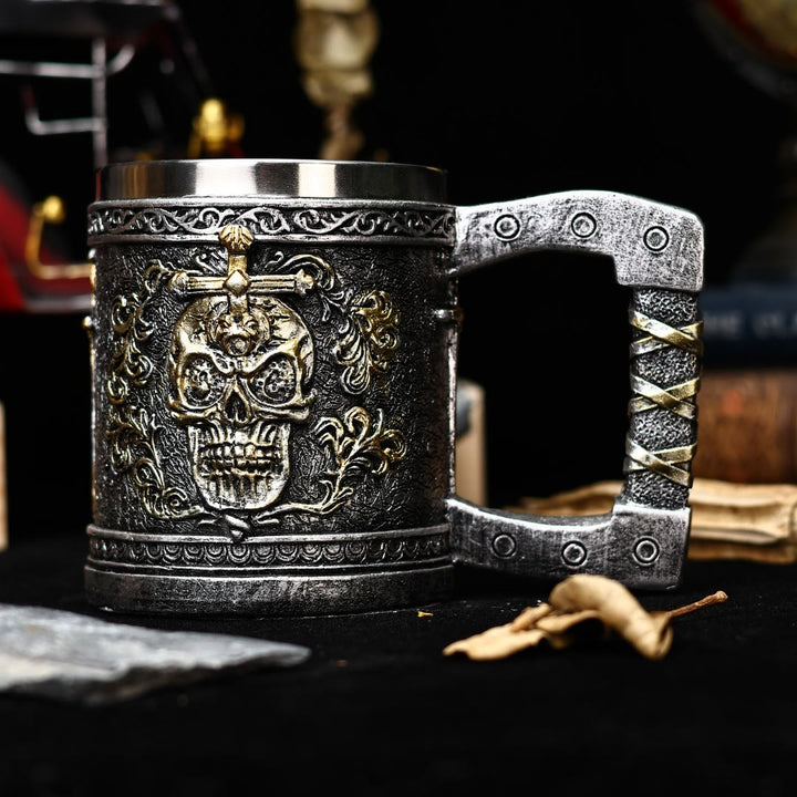 WorldNorse Skull Sword Mug