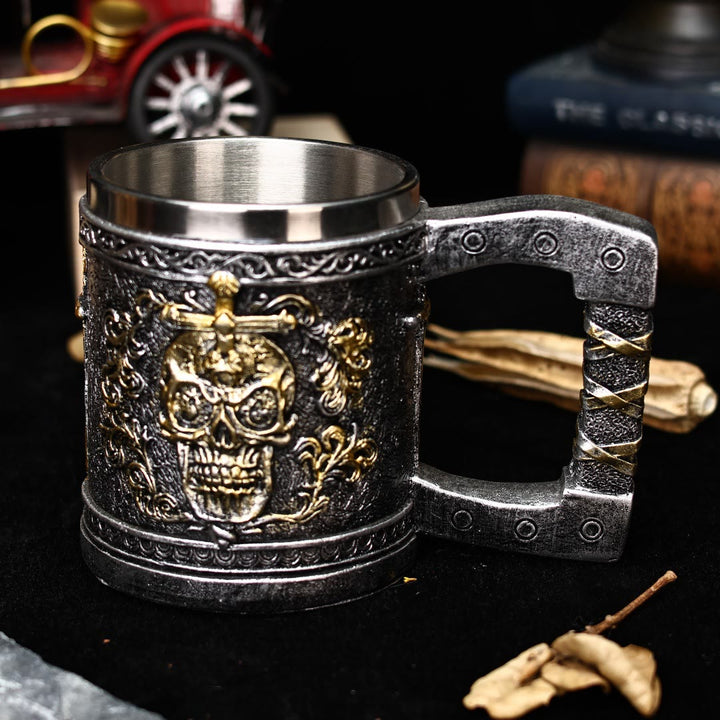 WorldNorse Skull Sword Mug