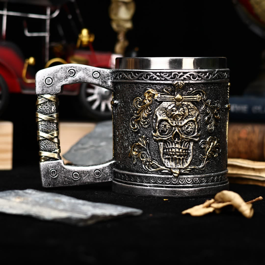 WorldNorse Skull Sword Mug