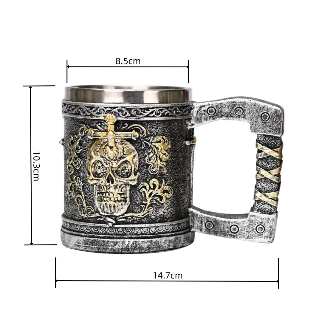 WorldNorse Skull Sword Mug