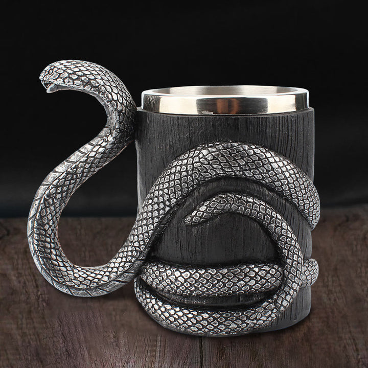 WorldNorse Coiled Serpent Mug