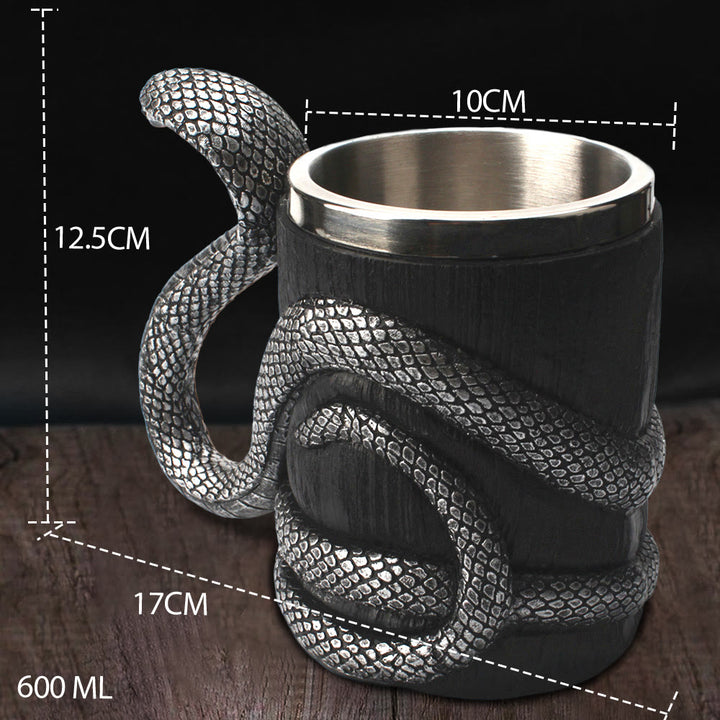 WorldNorse Coiled Serpent Mug