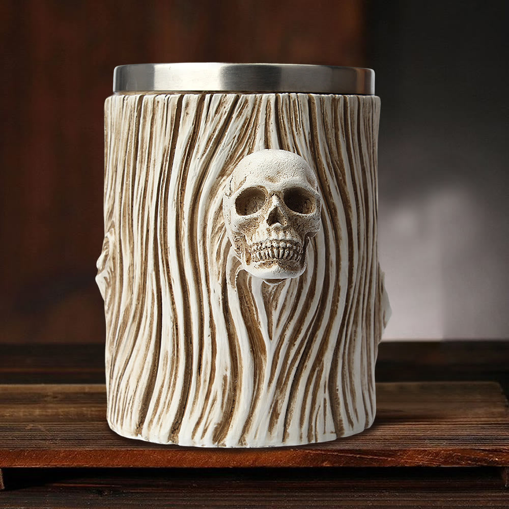 WorldNorse Tree Skull Handle Mug