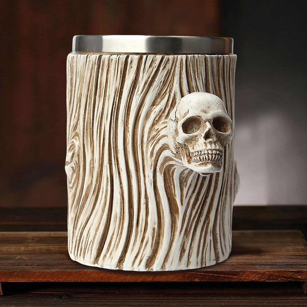 WorldNorse Tree Skull Handle Mug