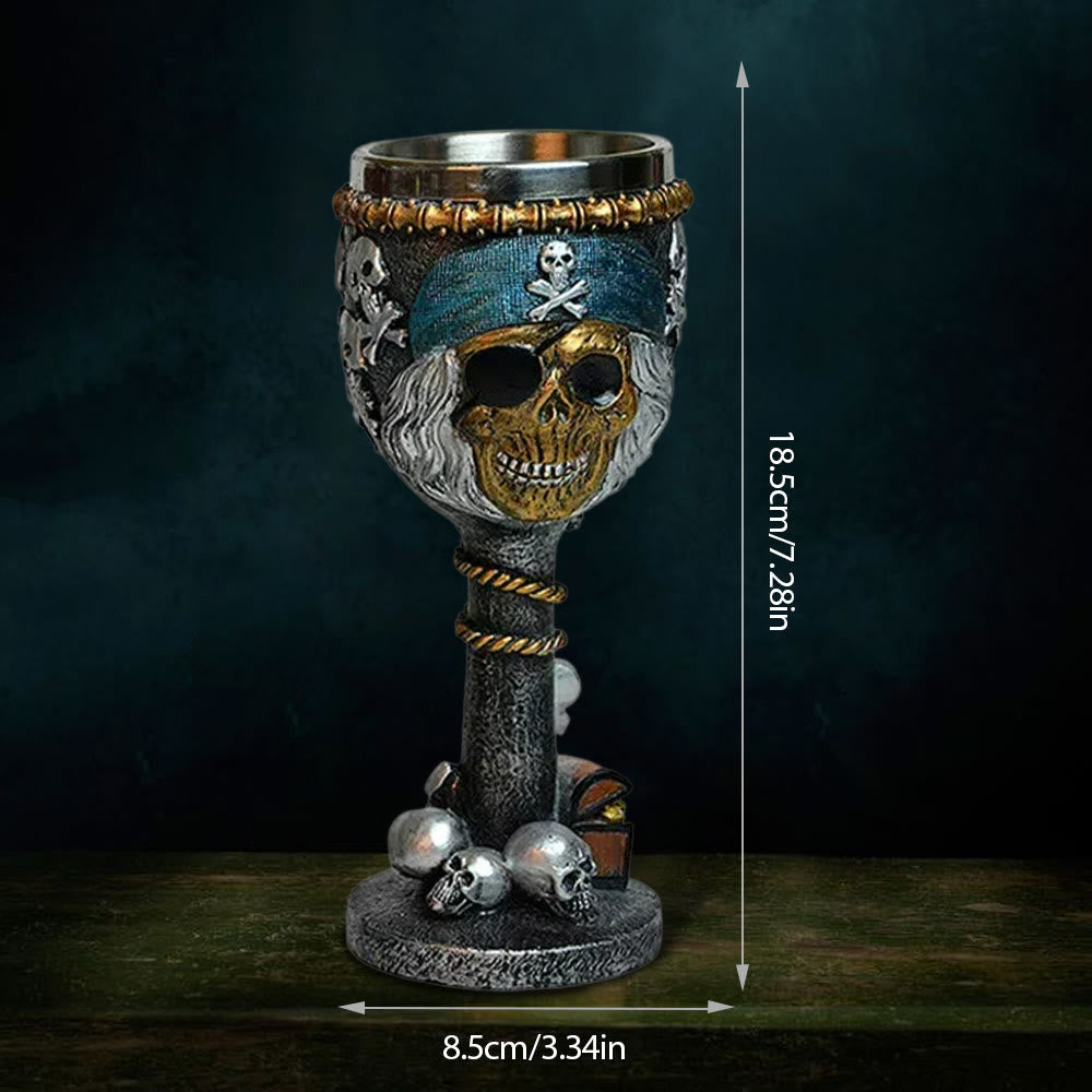 WorldNorse Pirate Skull Goblet