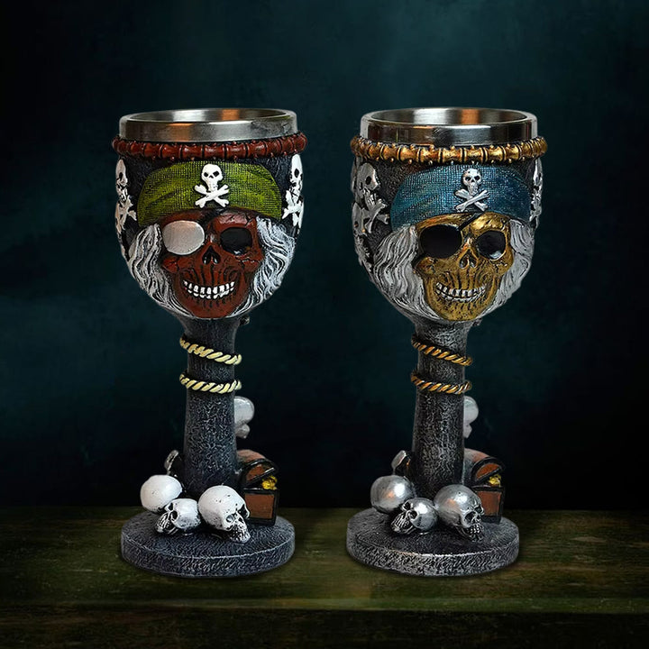 WorldNorse Pirate Skull Goblet