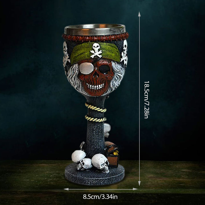 WorldNorse Pirate Skull Goblet