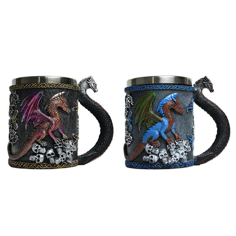 WorldNorse Dragon Skull Mug