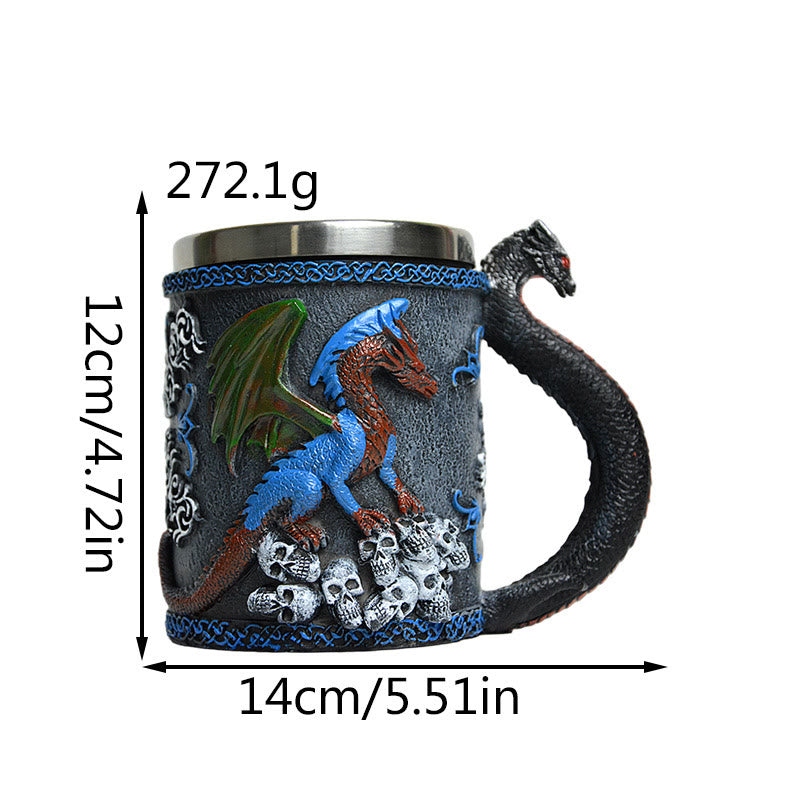 WorldNorse Dragon Skull Mug