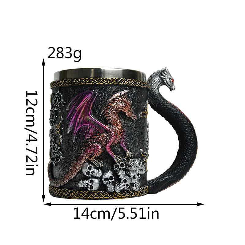 WorldNorse Dragon Skull Mug