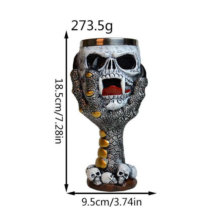 WorldNorse Skull Fantasy Goblet