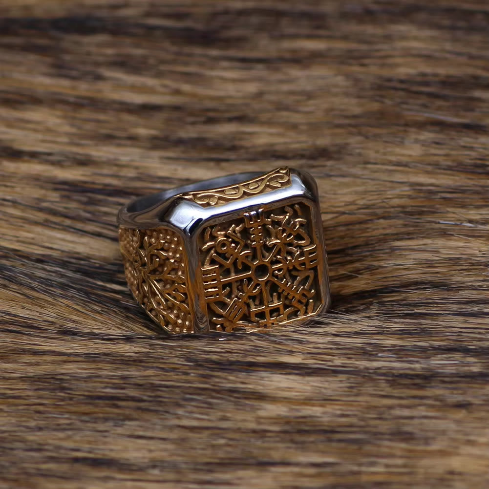 WorldNorse Viking Vegvisir With Yggdrasil Ring - image 3