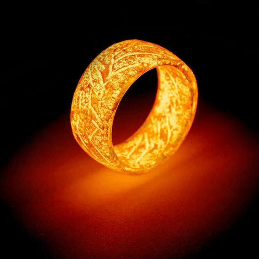 FREE Today: Night Crack Energy Glow Ring - Orange - US 11 - image 8