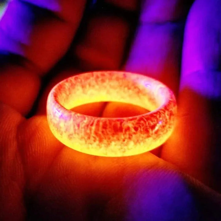 FREE Today: Night Crack Energy Glow Ring - Red - US 11 - image 4