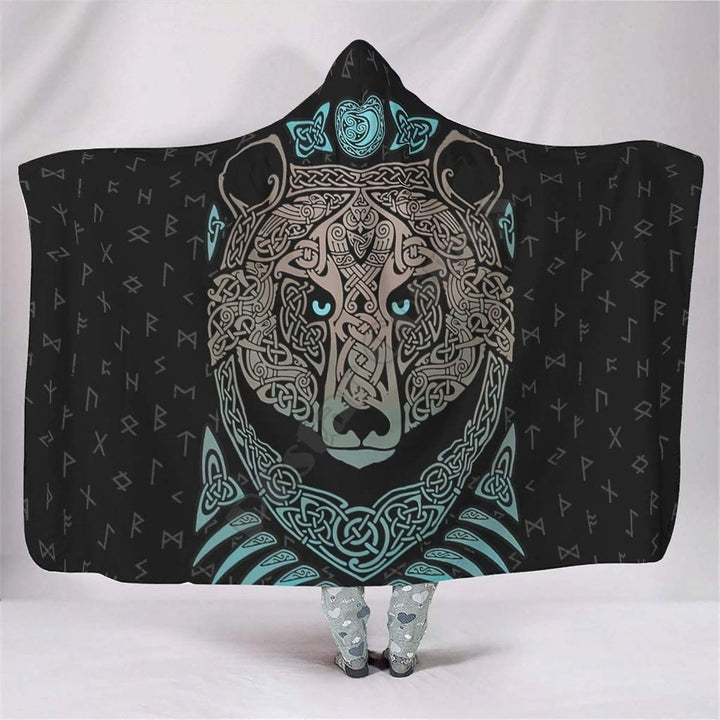 WorldNorse Celtic Knot Hooded Blanket