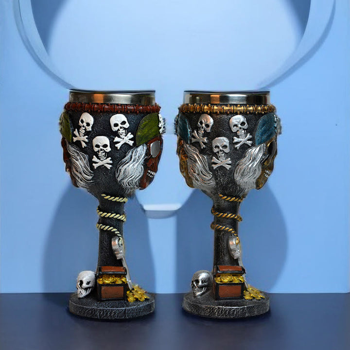 WorldNorse Pirate Skull Goblet