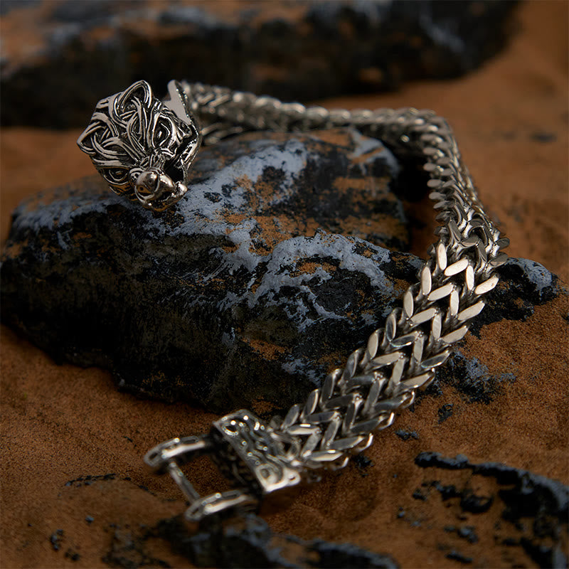 WorldNorse Fenrir - The Great Wolf - Stainless Steel Bracelet