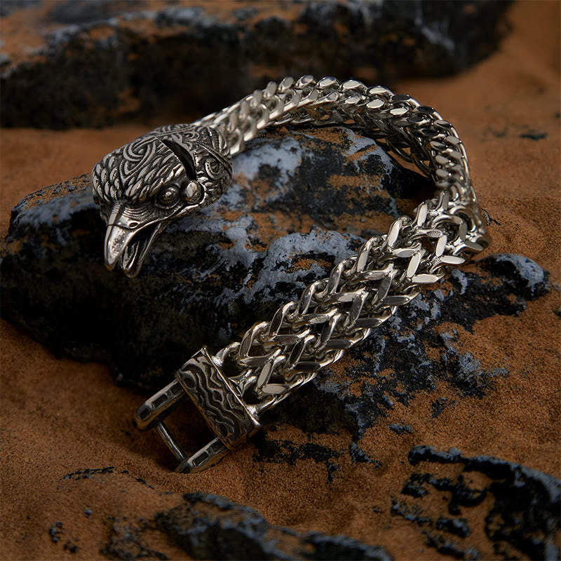 WorldNorse Fenrir - The Great Wolf - Stainless Steel Bracelet