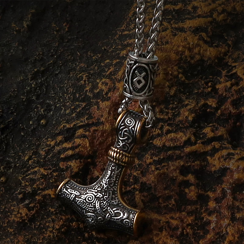 WorldNorse Mjölnir - Thor's Hammer Stainless Steel Necklace