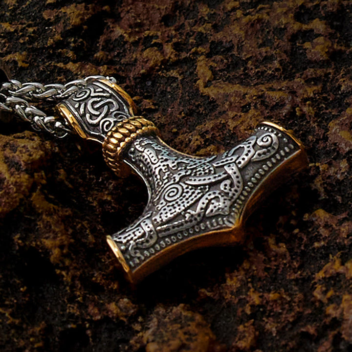 WorldNorse Mjölnir - Thor's Hammer Stainless Steel Necklace