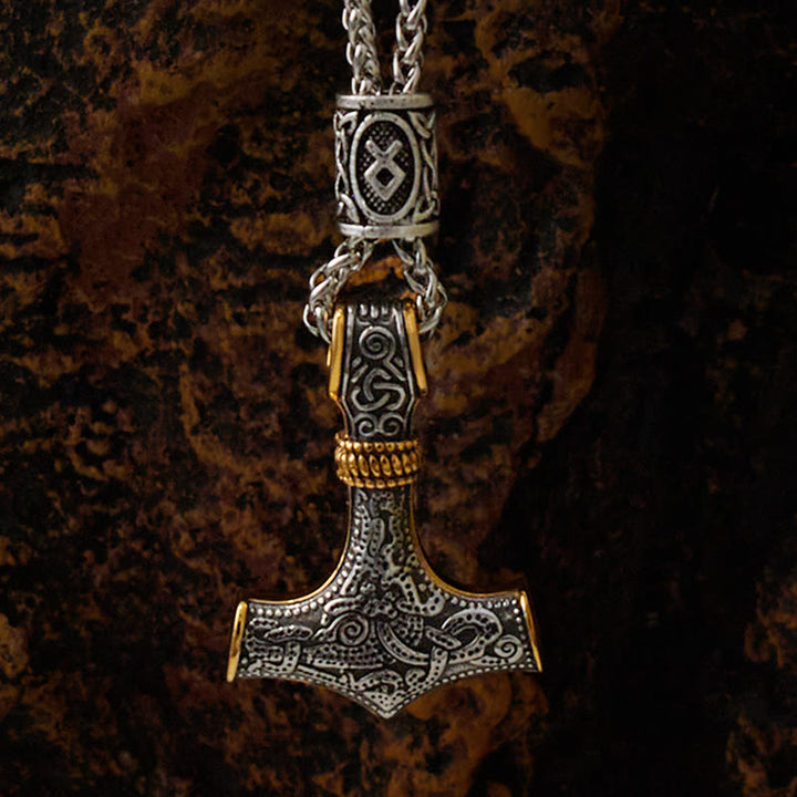 WorldNorse Mjölnir - Thor's Hammer Stainless Steel Necklace