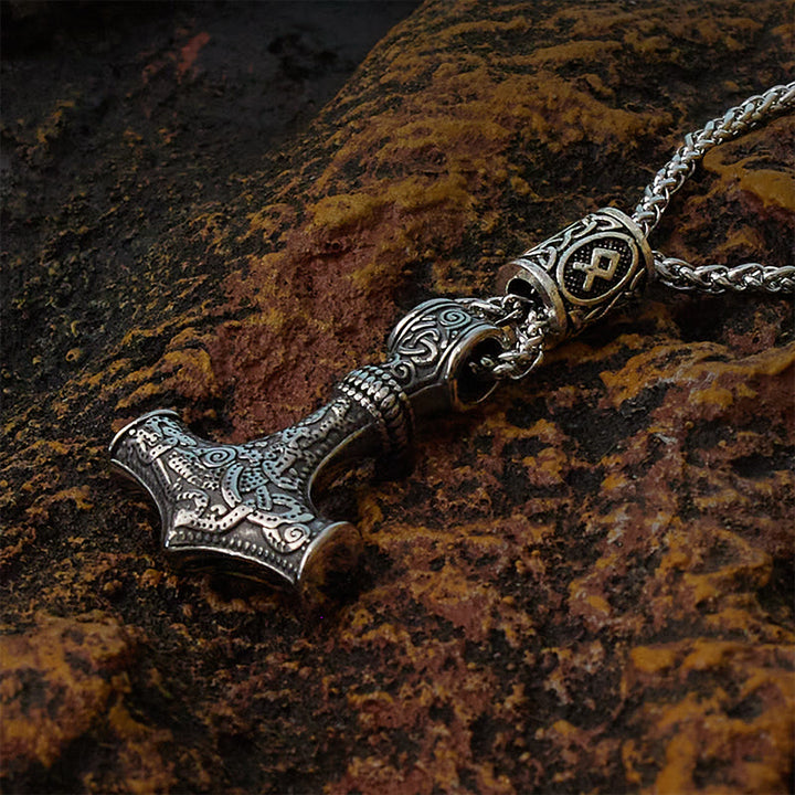 WorldNorse Mjölnir - Thor's Hammer Stainless Steel Necklace