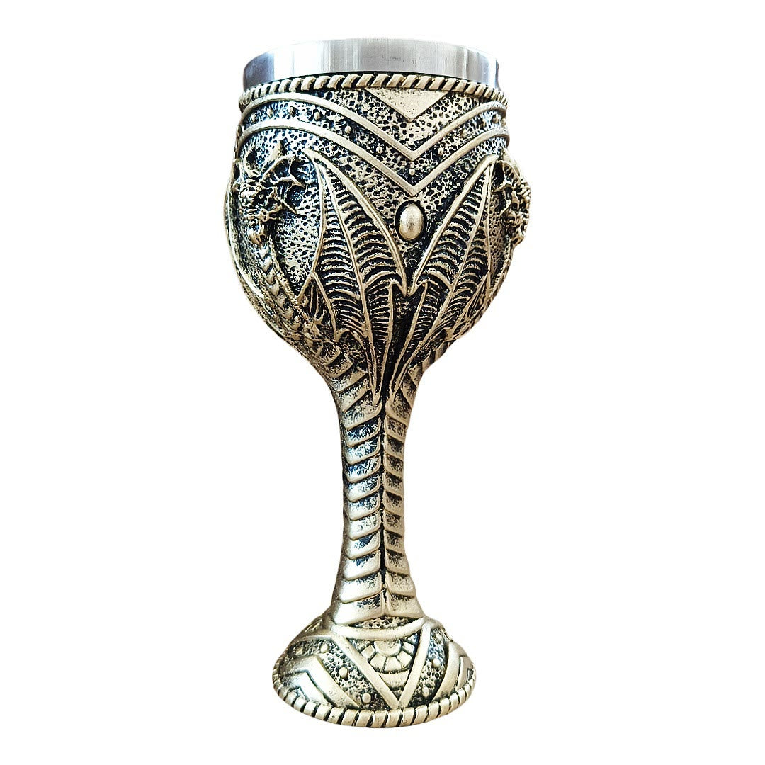 WorldNorse Flying Dragon Resin Goblet