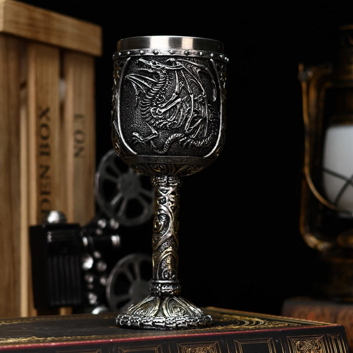 WorldNorse Bone Flying Dragon Goblet