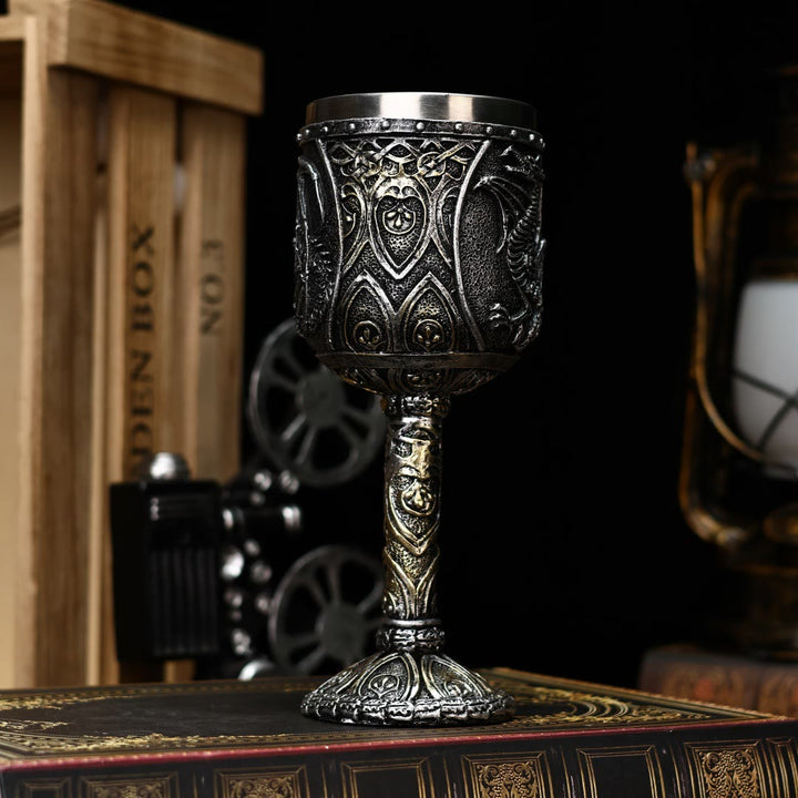 WorldNorse Bone Flying Dragon Goblet