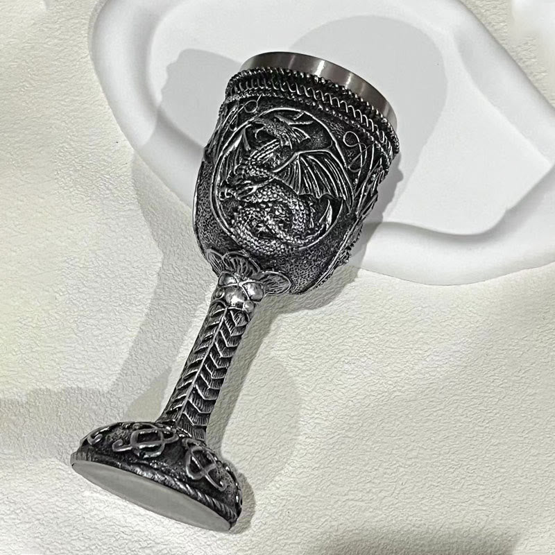 WorldNorse Medieval Dragon Wine Goblet