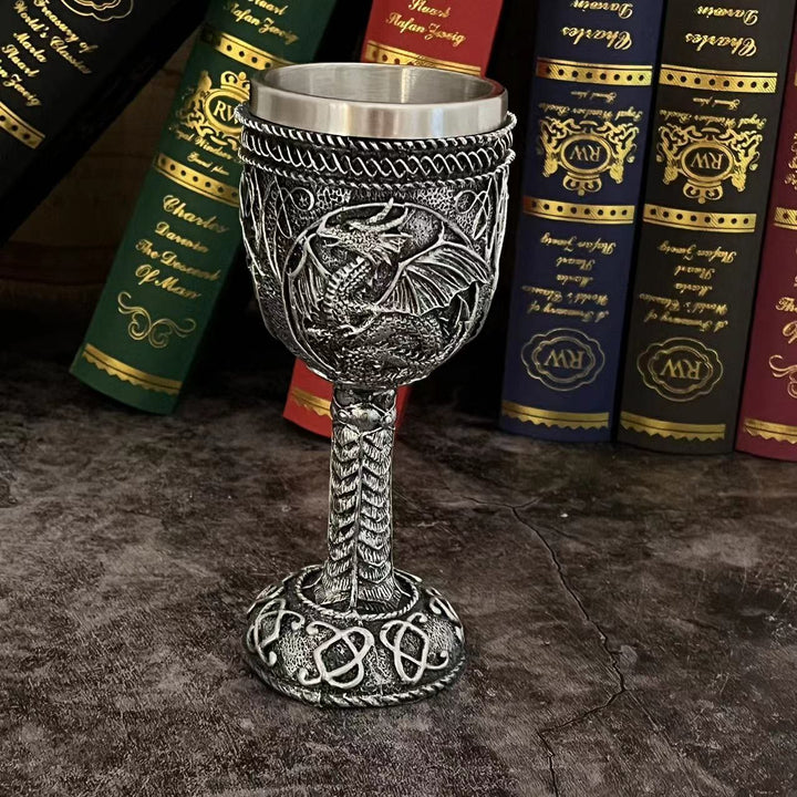 WorldNorse Medieval Dragon Wine Goblet