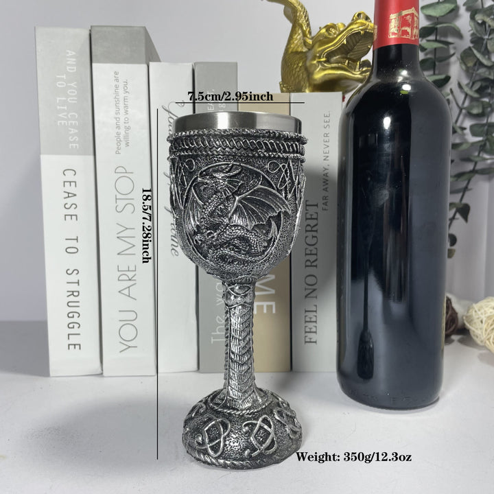 WorldNorse Medieval Dragon Wine Goblet