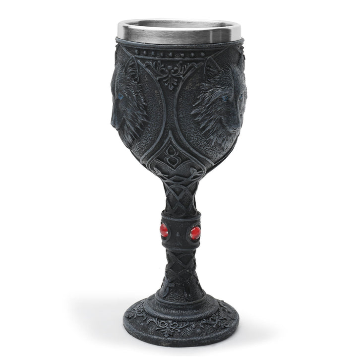 WorldNorse Wolf Unicorn Chalice Goblet