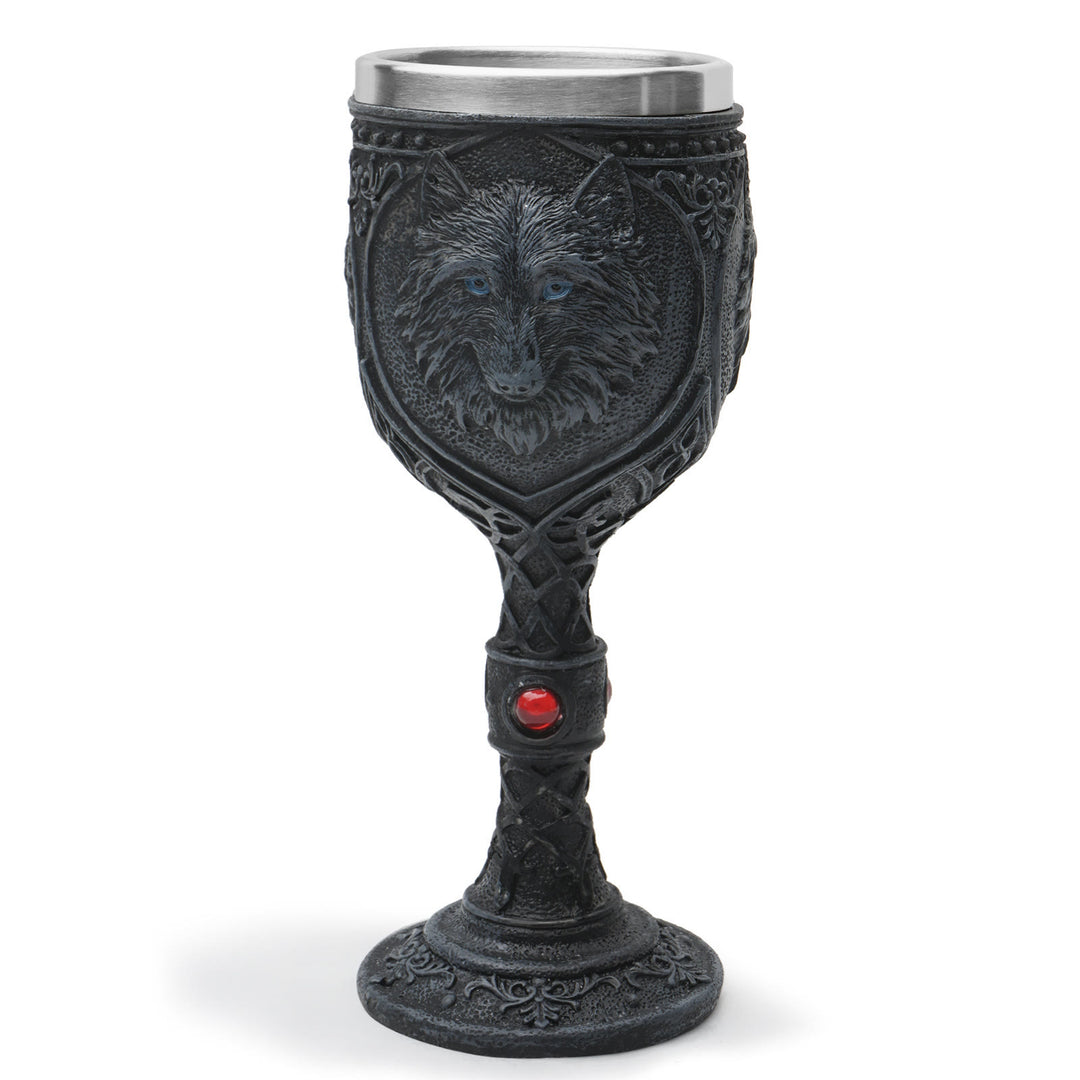 WorldNorse Wolf Unicorn Chalice Goblet