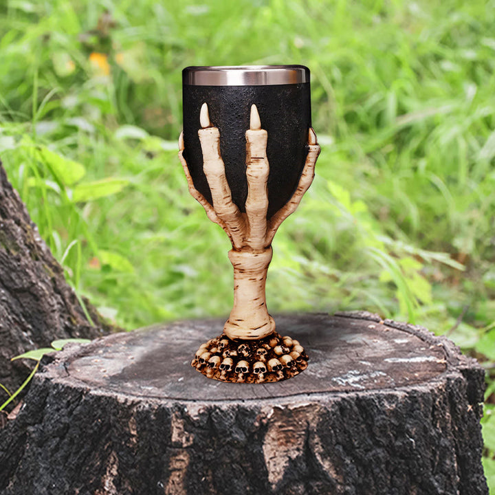 WorldNorse Skeleton Hand Ghost Paw Goblet