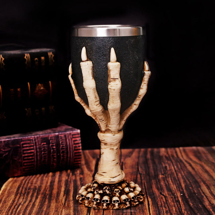 WorldNorse Skeleton Hand Ghost Paw Goblet