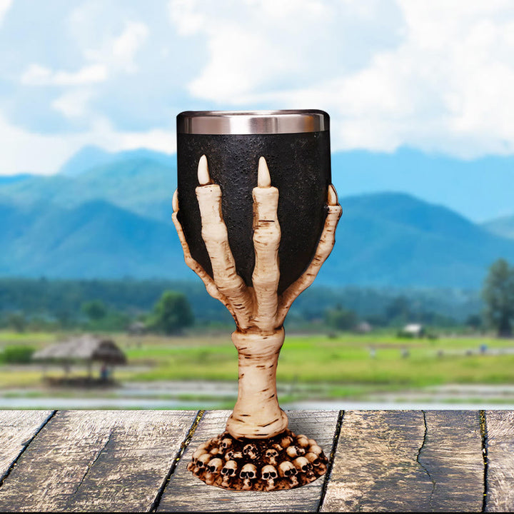 WorldNorse Skeleton Hand Ghost Paw Goblet