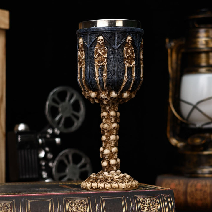 WorldNorse Multi-skull Standing Goblet