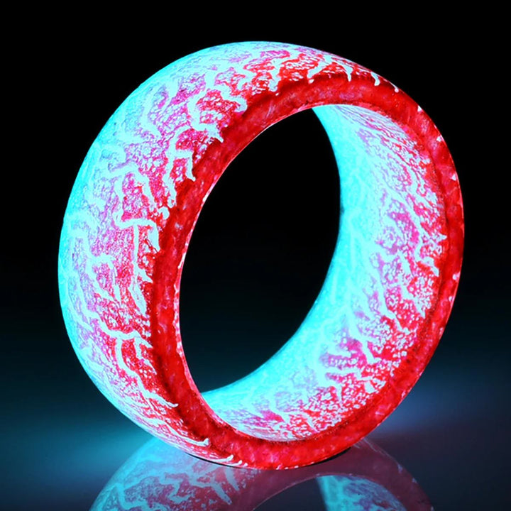 FREE Today: Night Crack Energy Glow Ring - Red+Blue - US 11 - image 13