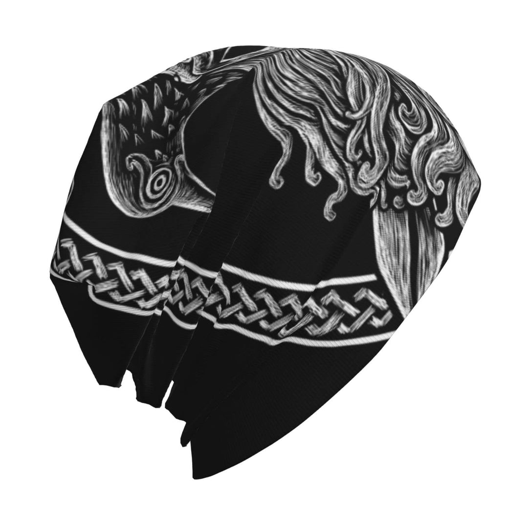 WorldNorse Viking Warrior With Raven Beanie