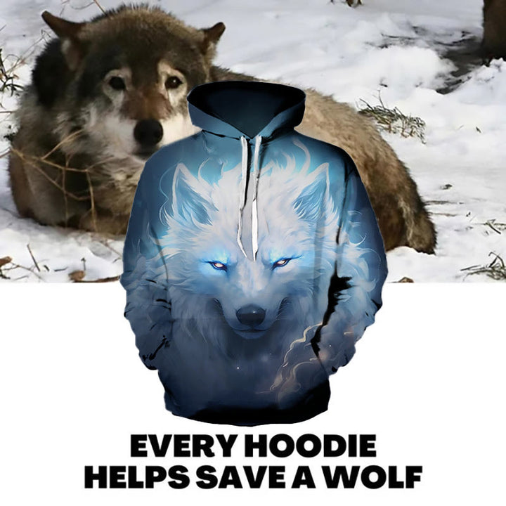 WorldNorse Wolf Gaze Hoodie