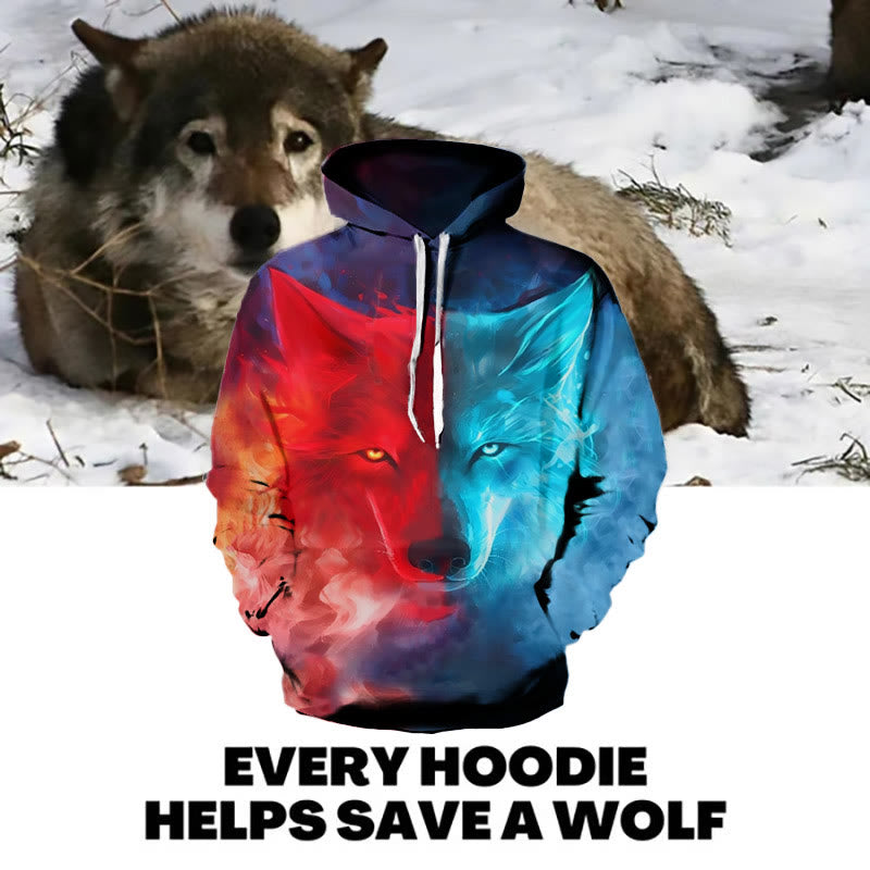 WorldNorse Wolf Gaze Hoodie