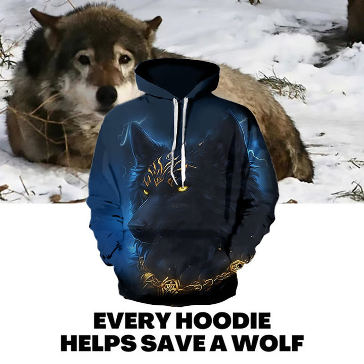 WorldNorse Midnight Wolves Hoodie