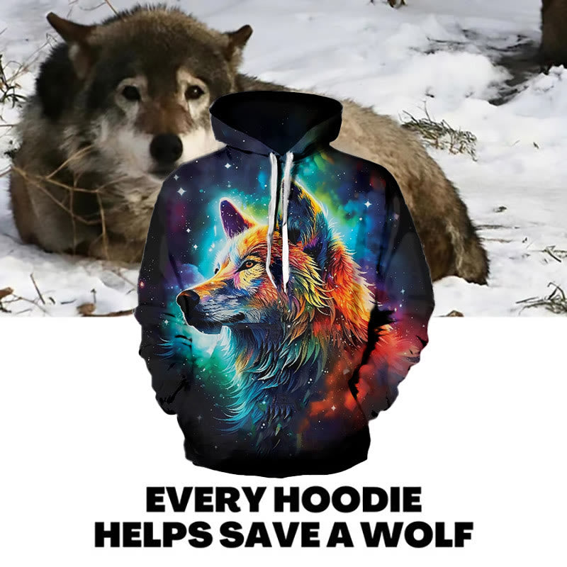 WorldNorse Midnight Wolves Hoodie